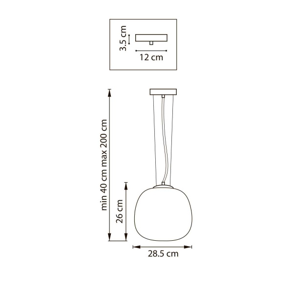 Люстра подвесная 1x12W(led) E27 белый Grazia Lightstar 608116