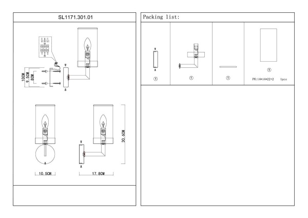 Бра ST Luce Masine SL1171.301.01