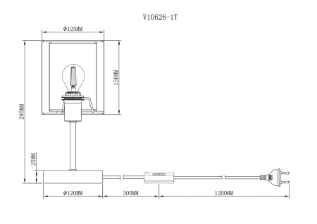 Настольная лампа Moderli Room V10626-1T