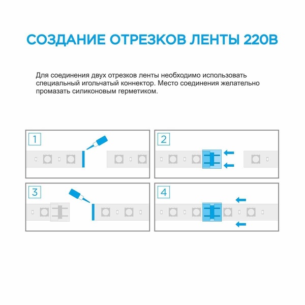 Светодиодная влагозащищенная лента OGM 12W/m 60LED/m 5050SMD разноцветная 50M SL-64