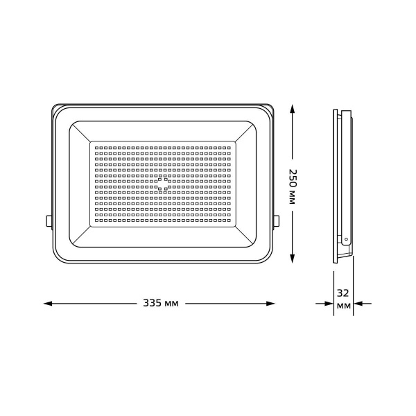 Прожектор светодиодный Gauss Qplus 150W 6500К 690511150