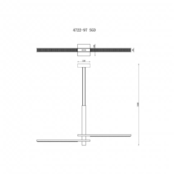 Подвесной светодиодный светильник iLedex Vision 4722-97 SGD