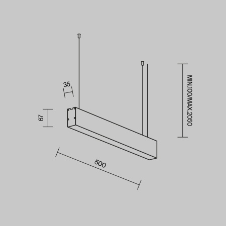 Линейный светильник Maytoni Technical LL312033