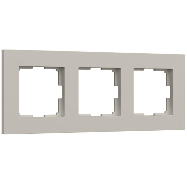 Рамка на 3 поста Werkel Slab дымчатый софт W0032917 a071626