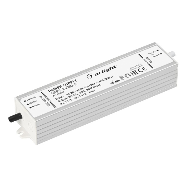 Блок питания Arlight ARPV-80B 24V 80W IP67 3,3A 020007