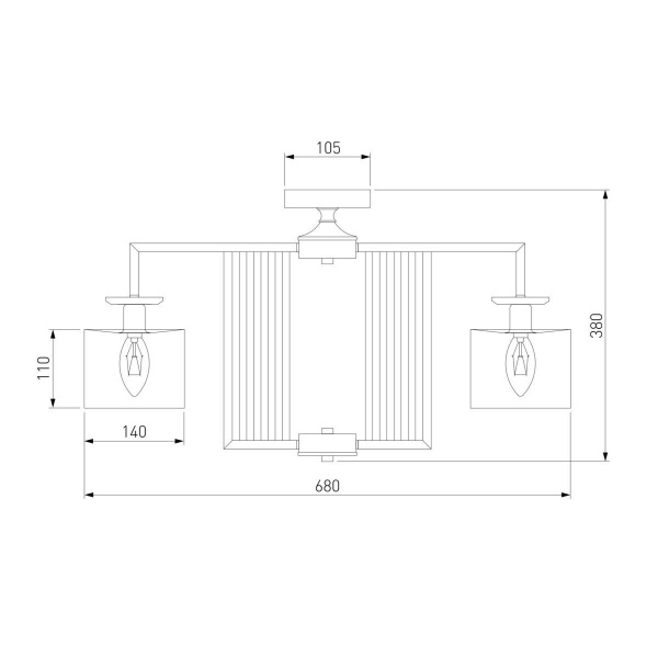 Потолочная люстра Eurosvet Fargo 60123/5 хром Smart