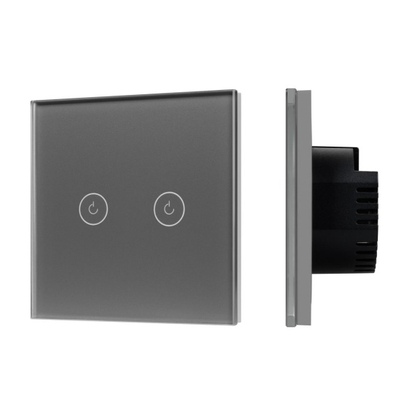 Выключатель сенсорный SWT-OMALI-S02-ZB-GR (250V, 10A, Zigbee) Arlight 050039